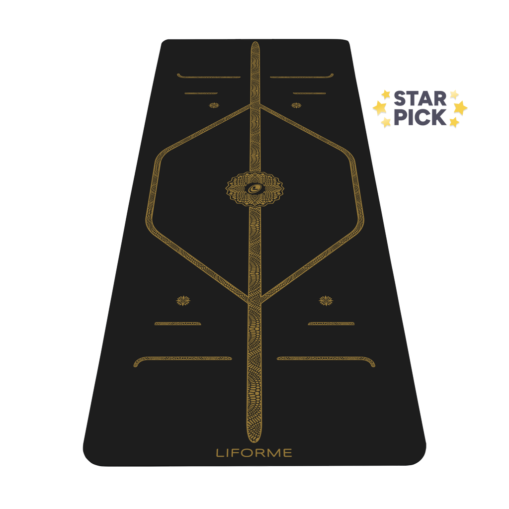 Liforme Black & Gold Yoga Mat
