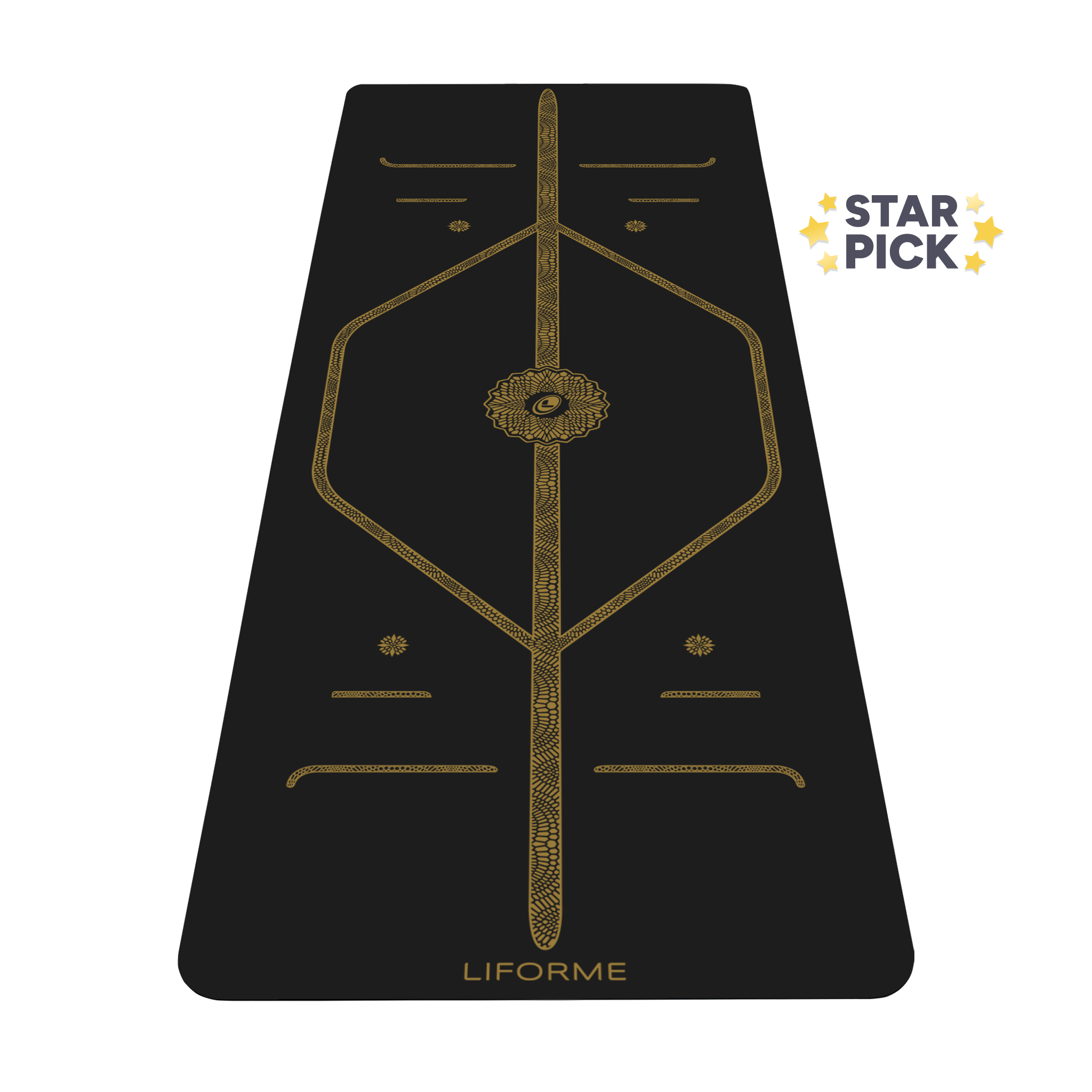 Liforme Black & Gold Yoga Mat