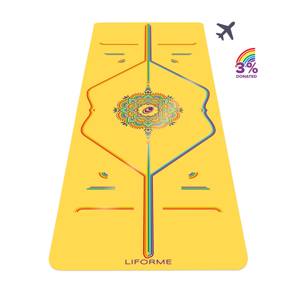 Liforme Rainbow Travel Yoga Mat